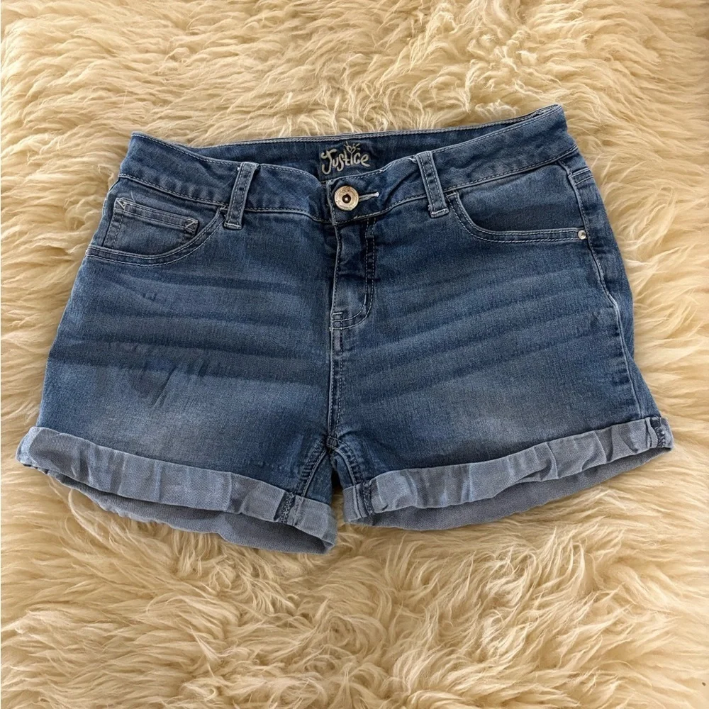 Justice Kids Classic Blue Jean Shorts